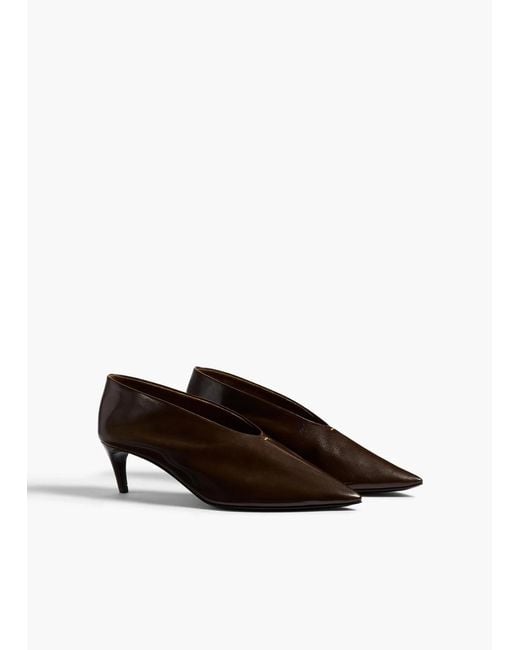 Khaite Brown Miriam Pump