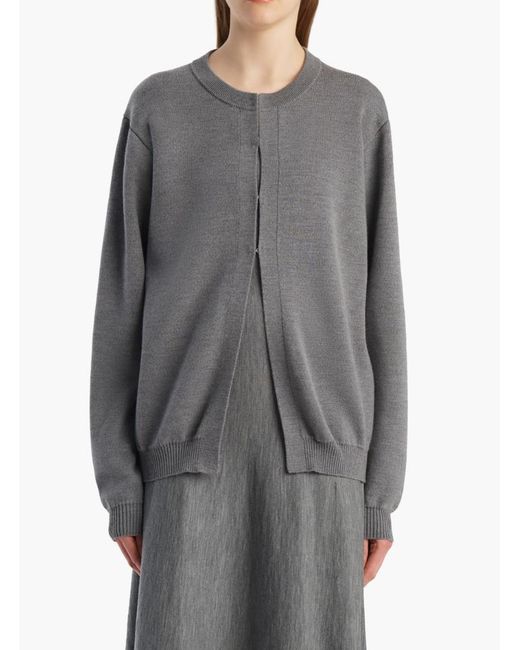 Khaite Gray Cooper Cardigan