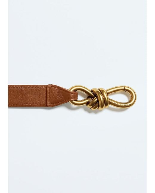 Bottega Veneta Brown Andiamo Belt