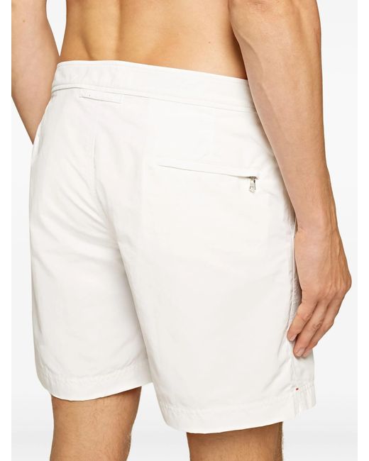 Orlebar Brown Blue Bulldog Buckle Detailed Swim Shorts for men