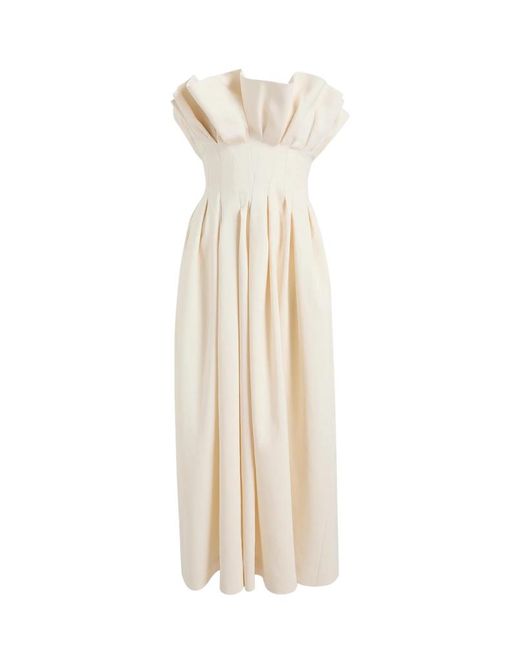 Khaite White Claude Dress