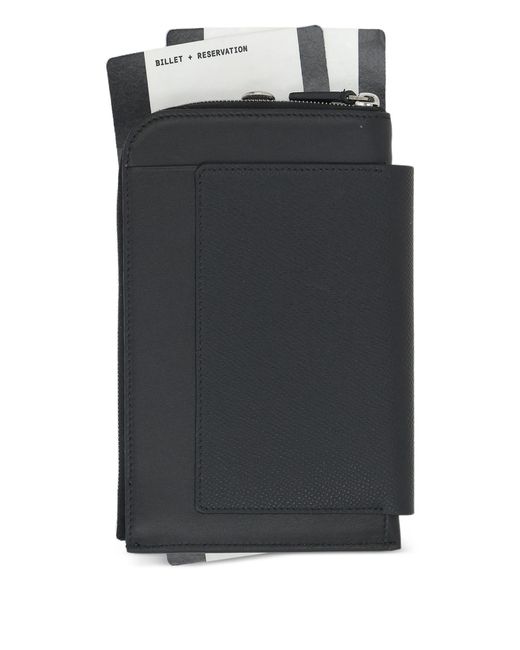 Balenciaga Black Iphone 14/15 Pro Max Leather Holder for men