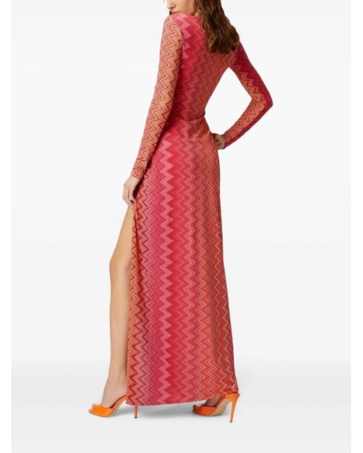 Missoni Red Zigzag Beach Dress