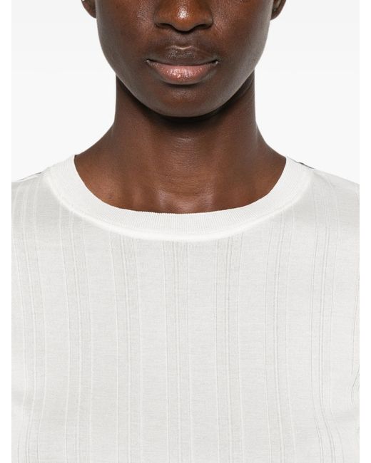 The Row White Etina Short-sleeve T-shirt