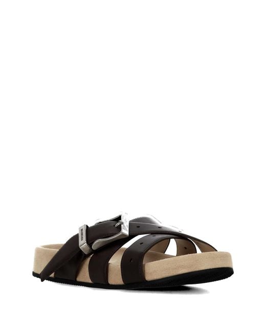 Balenciaga Black Buckle-fastening Multi-strap Sandals for men