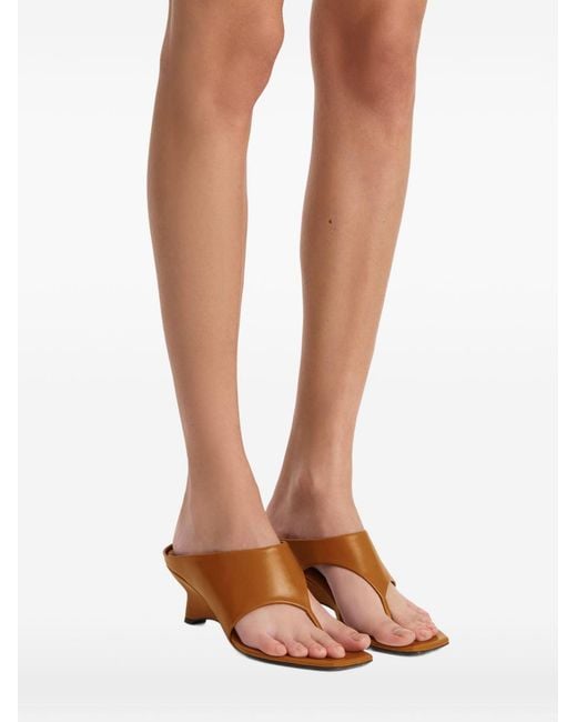 Khaite Brown Marlow Mules