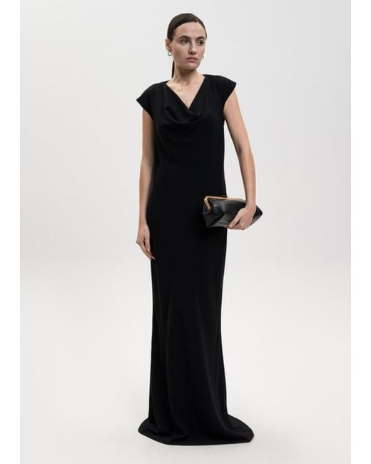 The Row Black Tefra Maxi Dress