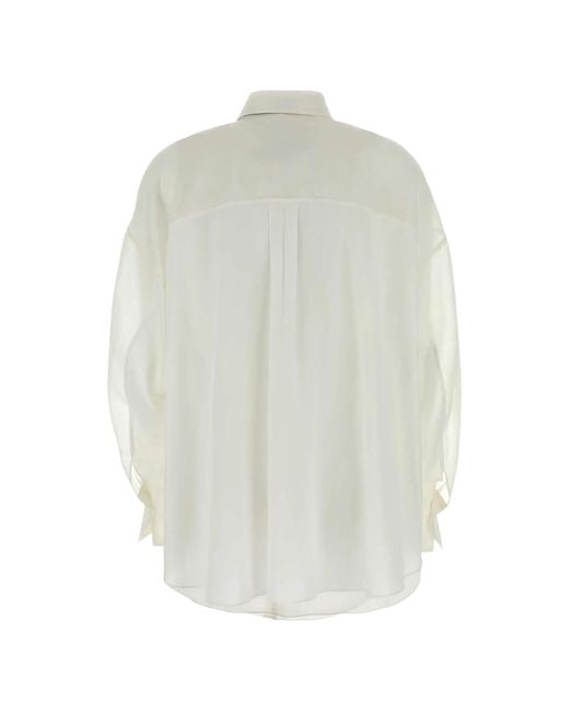 Brunello Cucinelli White Button-front Shirt