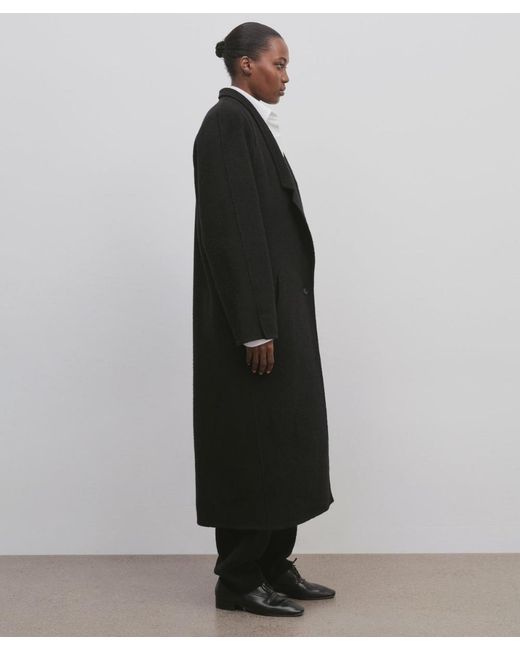 The Row Black Arpa Coat In Cashmere
