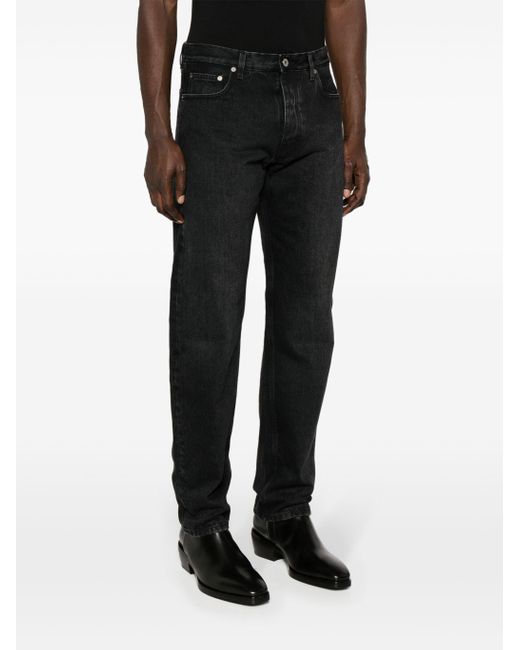 Off-White c/o Virgil Abloh Black Off- Tapered Denim Jeans for men