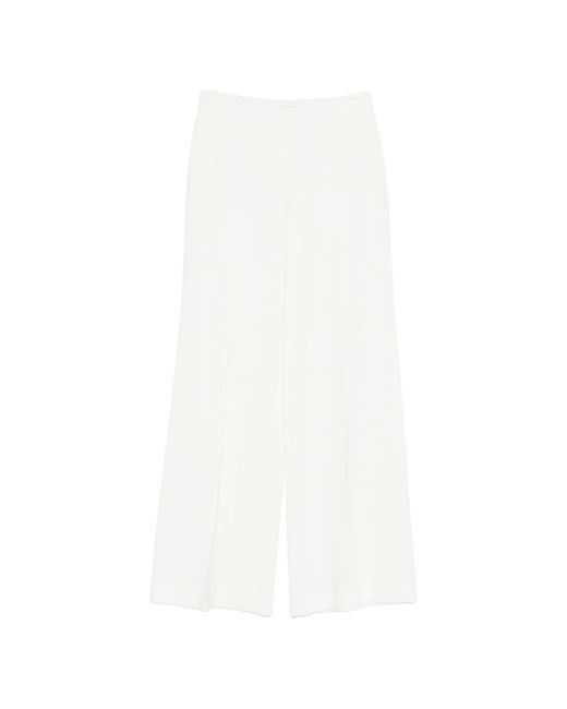 Ermanno Scervino White Wide-leg Trousers