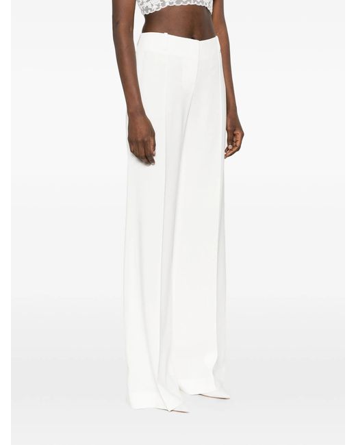 Ermanno Scervino White Wide-leg Trousers