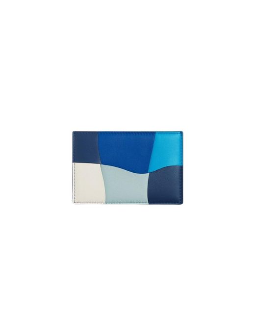 Bottega Veneta Blue Cassette Credit Card Case for men