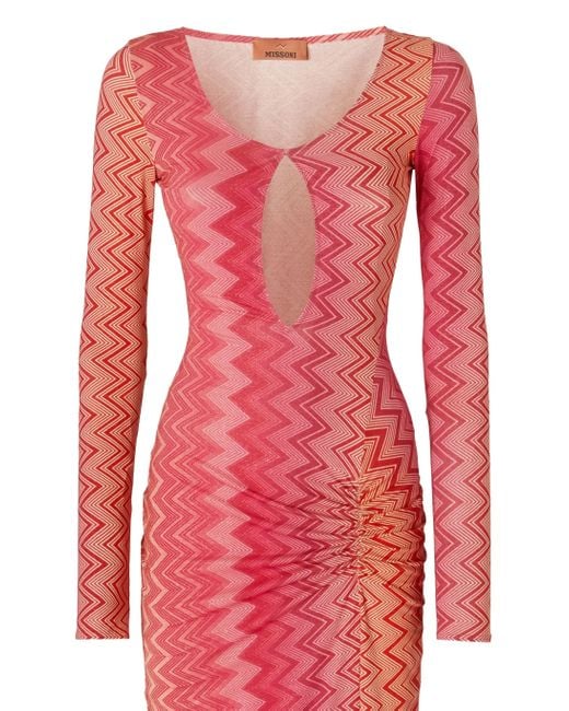 Missoni Red Zigzag Beach Dress