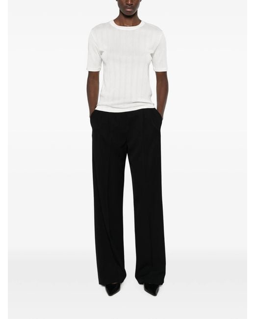 The Row White Etina Short-sleeve T-shirt