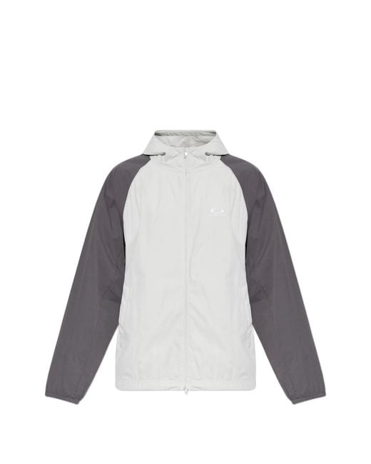 Balenciaga Gray Zip-up Hooded Jacket for men