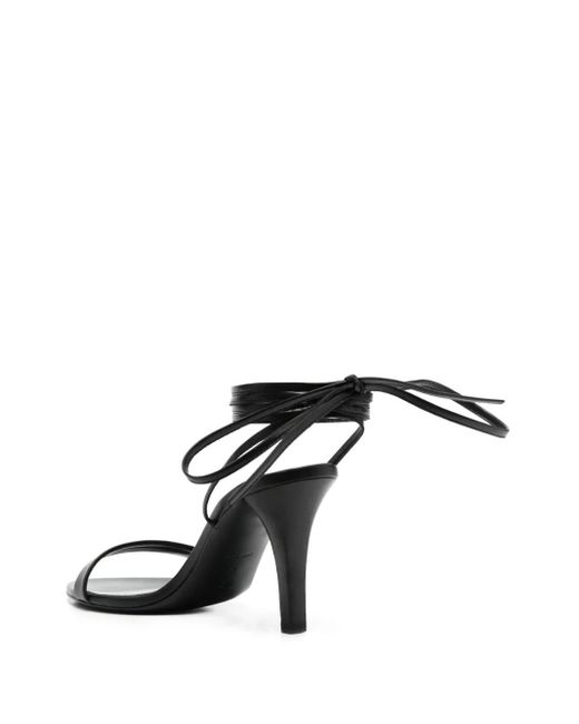 The Row 90mm Heeled Sandals in Black | Lyst