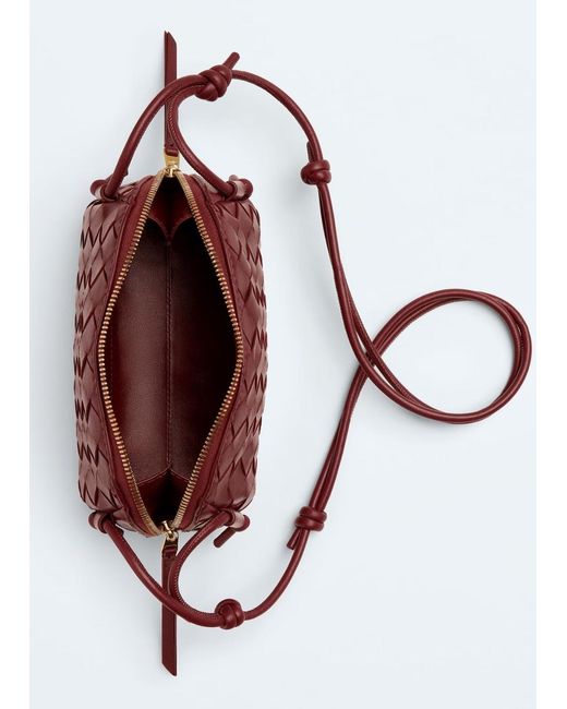 Bottega Veneta Brown Concert Intrecciato Knotted Pouch Bag