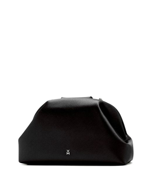 AMINA MUADDI Black Camelia Clutch Bag