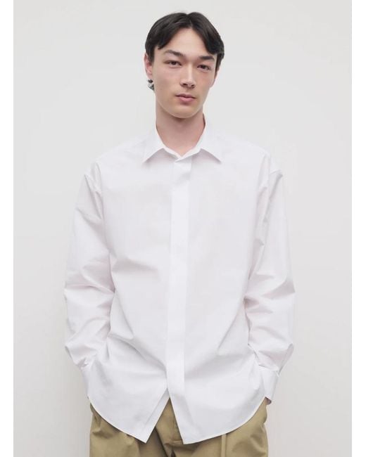 The Row White Nilo Shirt for men