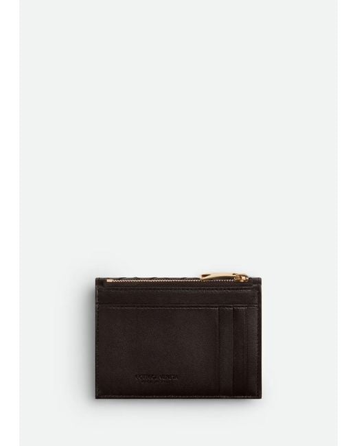 Bottega Veneta White Andiamo Zipped Card Case