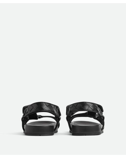 Bottega Veneta White Trip Sandal In Black for men
