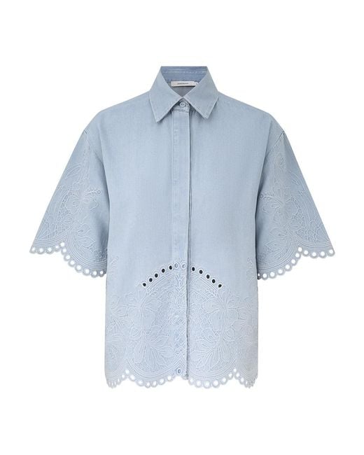 Zimmermann Blue Daylight Denim Shirt