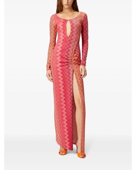 Missoni Red Zigzag Beach Dress