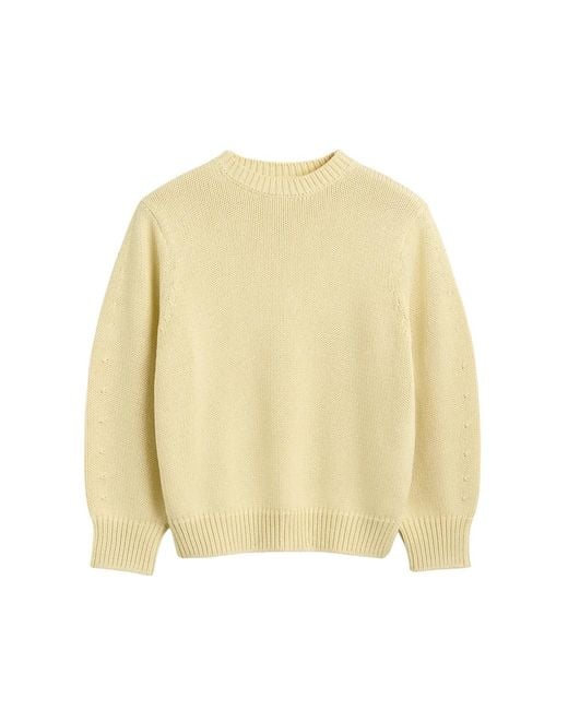 Totême Natural Oversized Crew Knit Buttercup