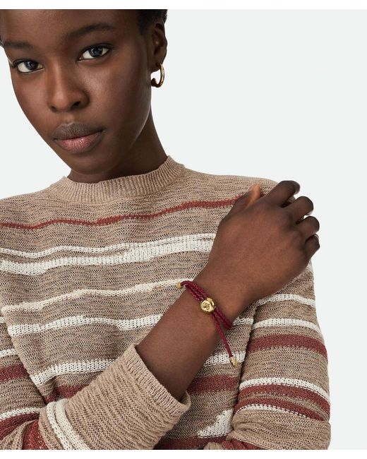Bottega Veneta Brown Adam Leather Bracelet