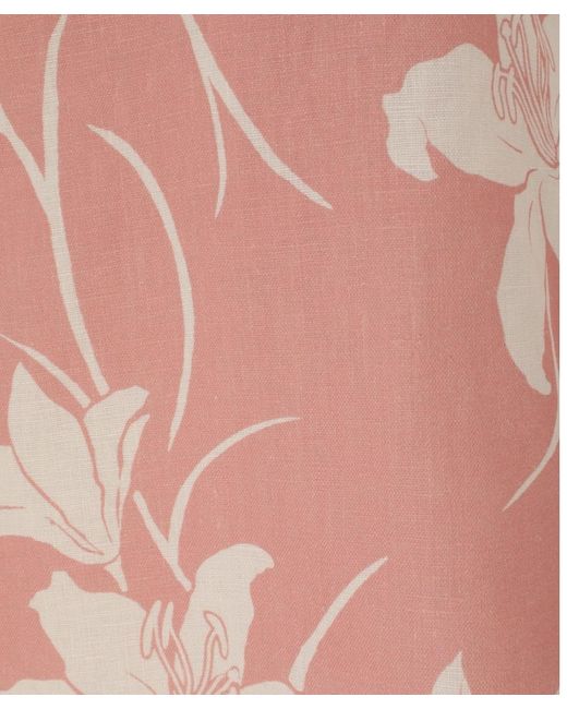 Zimmermann Acadian Tie Back Mini Dress In Pink/ivory Floral