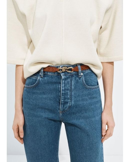 Bottega Veneta Brown Andiamo Belt