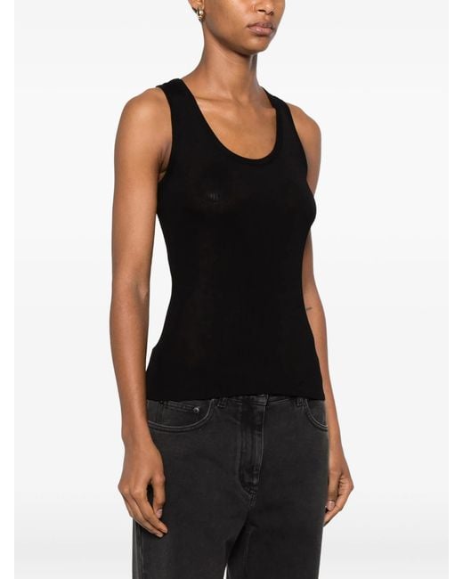 The Row Black Cendrea Tank Top