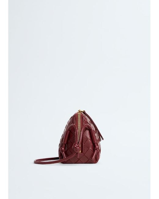 Bottega Veneta Brown Concert Intrecciato Knotted Pouch Bag