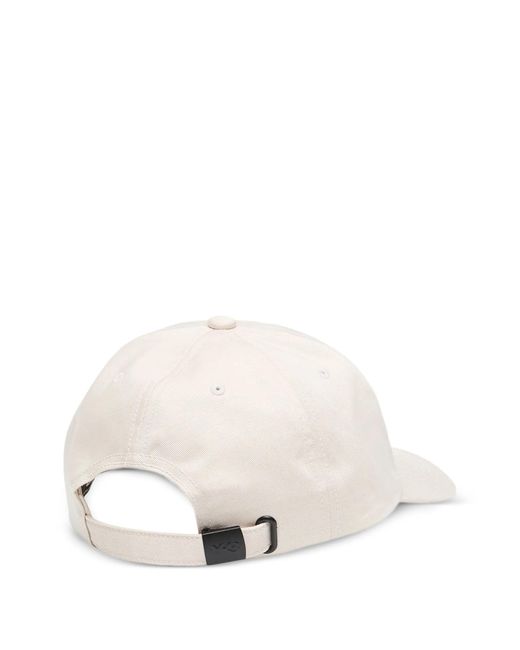 Y-3 White Logo Baseball Cap for men