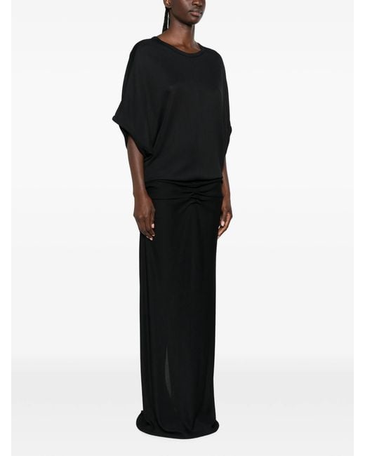 The Row Black Delyra Maxi Dress