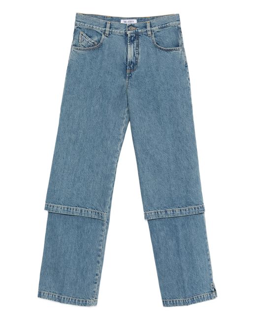 The Attico Blue Light Cotton Jeans