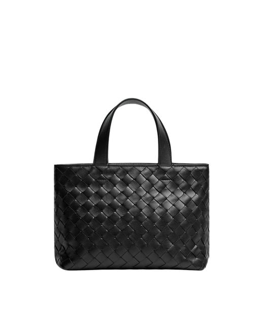 Bottega Veneta Black Avenue Intrecciato Tote Bag for men