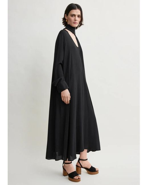 Totême Rounded Neckline Dress Black