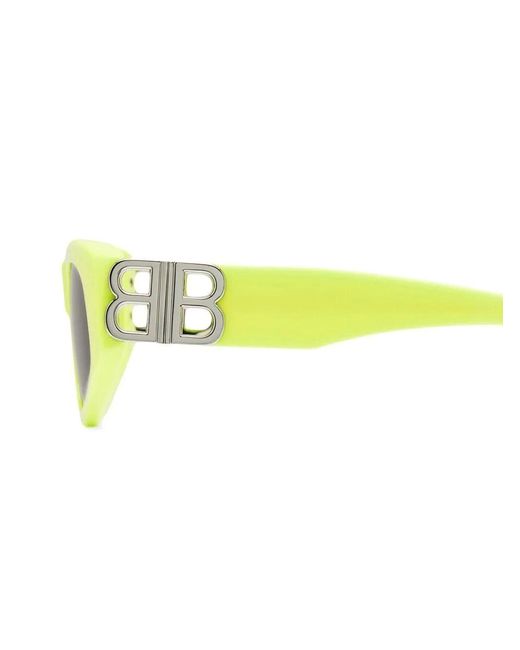 Balenciaga Yellow Dynasty D-frame Sunglasses