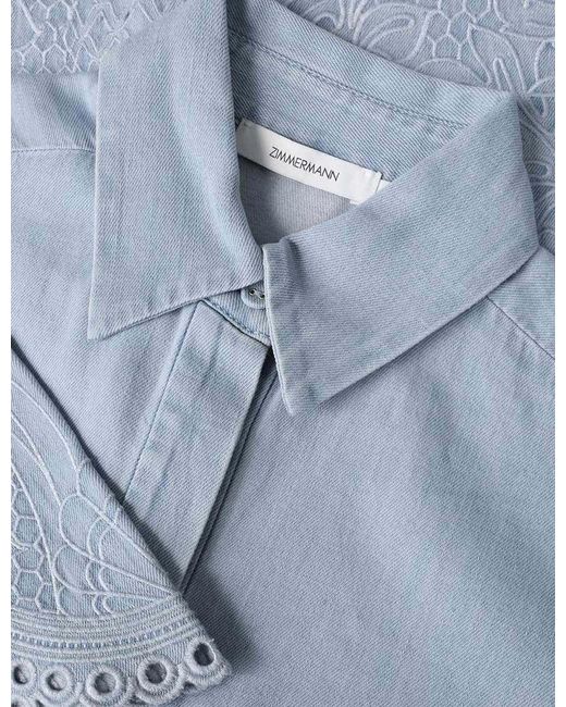 Zimmermann Blue Daylight Denim Shirt