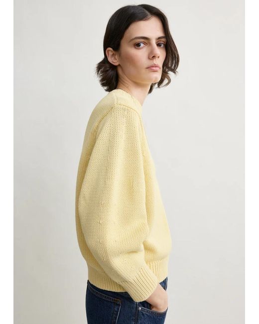 Totême Natural Oversized Crew Knit Buttercup