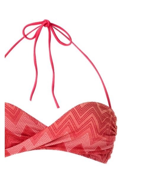 Missoni Red Zigzag Bikini Set