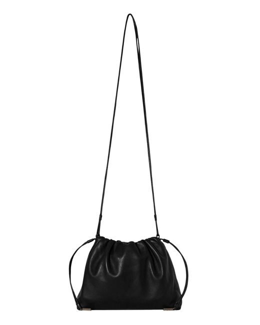 The Row Black Angy Bag In Leather