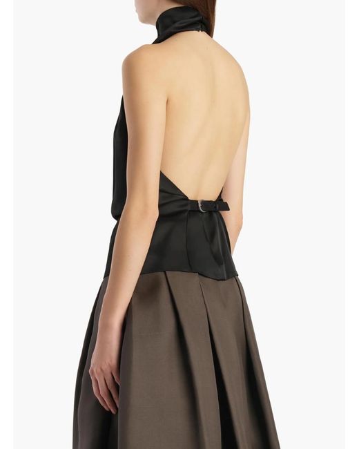 Khaite Black Rone Top