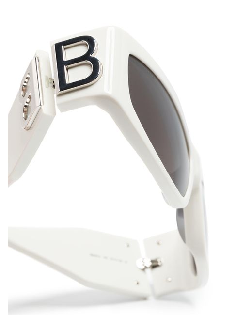 Balenciaga Gray Bossy Butterfly-frame Sunglasses