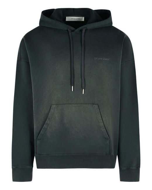 Golden Goose Deluxe Brand Green Logo-detail Hoodie for men