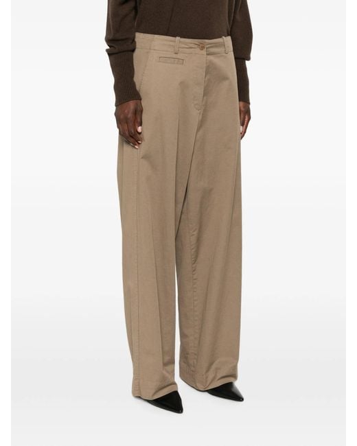 The Row White Fadry Wide-leg Trousers