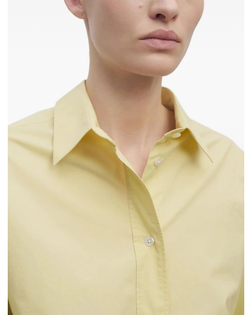 The Row White Millerina Shirt In Cotton