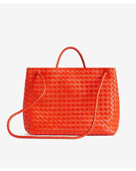 Bottega Veneta Red Large Andiamo Tote Bag